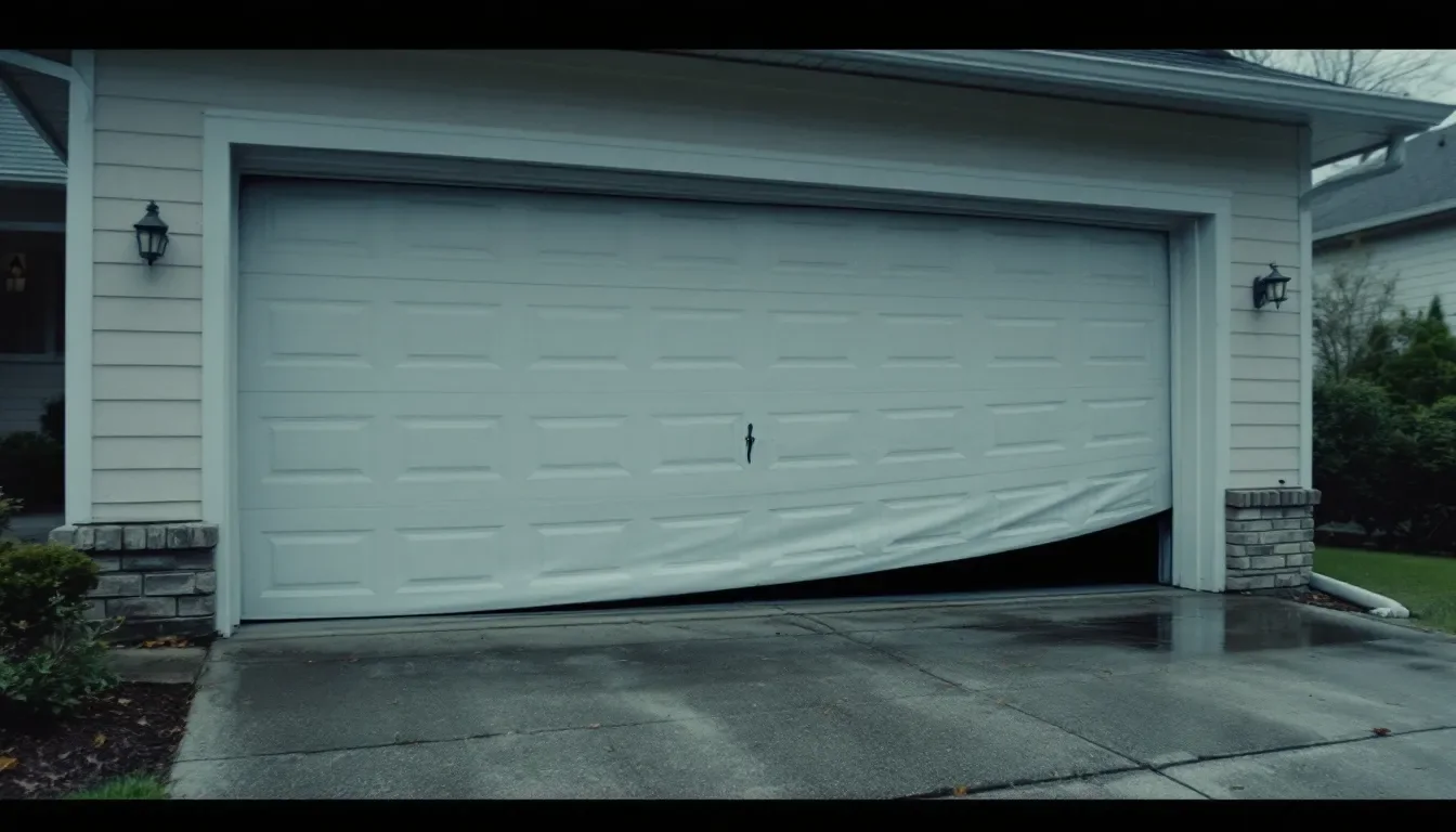 Garage Door Section Replacement in Rochester